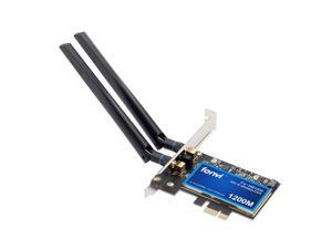 Fenvi FV-HB1200 Desktop Wireless AC1200 Dual Band PCI Express Hackintosh Wi-Fi Adapter, Bluetooth 4.0, Support Mac OS/Windows, 2.4G/5Ghz, 802.11ac, With Broadcom Wifi Card, 2x 6db Antennas Fenvi FV-HB1200 Desktop Wireless AC1200 Dual Band PCI Express Hackintosh Wi-Fi Adapter, Bluetooth 4.0, Support Mac OS/Windows, 2.4G/5Ghz, 802.11ac, With Broadcom Wifi Card, 2x 6db Antennas