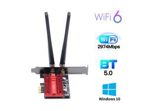 fenvi FV-AX3000 WiFi 6 PCI-E 3000Mbps Bluetooth 5.0 Wifi Adapter Intel AX200 Card Wireless PCI Express 802.11ax/ac 2.4Ghz/5.0Ghz Dual Band MU-MIMO OFDMA With Heat Sink, Antenna for Windows 10 Linux fenvi FV-AX3000 WiFi 6 PCI-E 3000Mbps Bluetooth 5.0 Wifi Adapter Intel AX200 Card Wireless PCI Express 802.11ax/ac 2.4Ghz/5.0Ghz Dual Band MU-MIMO OFDMA With Heat Sink, Antenna for Windows 10 Linux