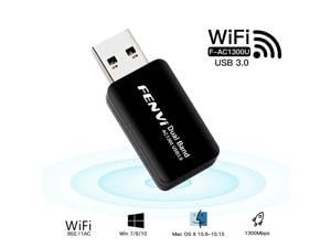 Fenvi Wireless 1300Mbps Dual Band 5G/2.4G USB WiFi Adapter for PC