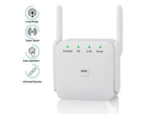 Fenvi Dual Band AC1200 WiFi Range Extender, Repeater,Access Point ,Media Bridge with 4x Antenna 1200Mbps Wifi Booster, 802.11AC,WPS Easy Set Up, WPA, WPA2, Wall Plug,US Plug, AP and Wireless Router