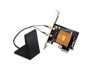 Fenvi FV-8802 AC1200 Wireless Dual Band PCI Express Wi-Fi Adapter, Up to 867Mbps (5Ghz) + 300Mbps (2.4Ghz), Bluetooth 4.2,IEEE 802.11ac, Intel Wifi Card, Directional Antennna, Desktop, Windows 7/8/10 Fenvi FV-8802 AC1200 Wireless Dual Band PCI Express Wi-Fi Adapter, Up to 867Mbps (5Ghz) + 300Mbps (2.4Ghz), Bluetooth 4.2,IEEE 802.11ac, Intel Wifi Card, Directional Antennna, Desktop, Windows 7/8/10