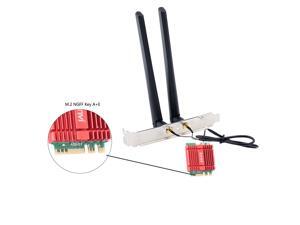 Fenvi 3000Mbps Dual Band Wi-Fi 6 AX200NGW Gig+ Desktop Kit For M.2 22*30mm Key E Bluetooth 5.0 Wireless Adapter, For Intel AX200 NGFF Card, 2.4Ghz/5Ghz, 802.11ax/ac, Support MU-MIMO, OFDMA, Windows 10 Fenvi 3000Mbps Dual Band Wi-Fi 6 AX200NGW Gig+ Desktop Kit For M.2 22*30mm Key E Bluetooth 5.0 Wireless Adapter, For Intel AX200 NGFF Card, 2.4Ghz/5Ghz, 802.11ax/ac, Support MU-MIMO, OFDMA, Windows 10