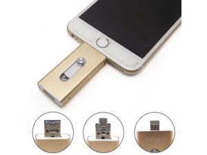 eMart Compatible for iPhone High Capacity Cell Phone 128GB USB Flash Drive i-Flash U-Disk Memory Stick Pen Drive for Computer and Android Smart Phone Series - Gold eMart Compatible for iPhone High Capacity Cell Phone 128GB USB Flash Drive i-Flash U-Disk Memory Stick Pen Drive for Computer and Android Smart Phone Series - Gold
