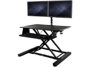 StarTech.com BNDSTSLGDUAL Dual Monitor Sit-Stand Desk Converter - 35" Wide Work Surface StarTech.com BNDSTSLGDUAL Dual Monitor Sit-Stand Desk Converter - 35" Wide Work Surface