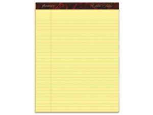 Gold Fibre Ruled Pad, Legal/Legal Rule, Ltr, Canary, 50-Sheet Pads/Pack, Dozen, Sold as 1 Dozen Gold Fibre Ruled Pad, Legal/Legal Rule, Ltr, Canary, 50-Sheet Pads/Pack, Dozen, Sold as 1 Dozen
