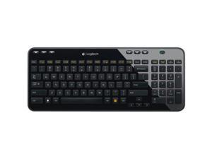 Logitech K360 920-004090 Glossy Black (French Canadian Layout) USB 2.0 RF Wireless Mini Keyboard
