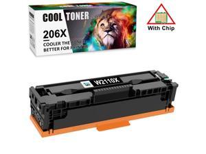 1x Black 206X W2110X Toner Compatible With Chip HP LaserJet M283fdw M282 M283 M255