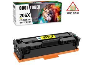 1x Yellow 206X W2110X Toner Compatible With Chip HP LaserJet M283fdw M282 M283 M255