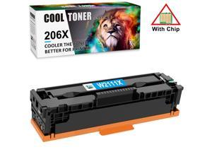 1x Cyan 206X W2110X Toner Compatible With Chip HP LaserJet M283fdw M282 M283 M255