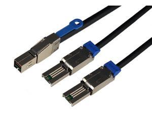 1m SFF-8644 to 2xSFF-8088 SAS Fanout Cable 1m SFF-8644 to 2xSFF-8088 SAS Fanout Cable