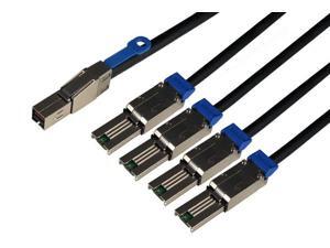 3m SFF-8644 to 4xSFF-8088 Mini SAS Fanout Cable 3m SFF-8644 to 4xSFF-8088 Mini SAS Fanout Cable