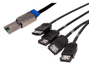 2m SFF-8088 (host) to 4 ESATA fanout cable 2m SFF-8088 (host) to 4 ESATA fanout cable