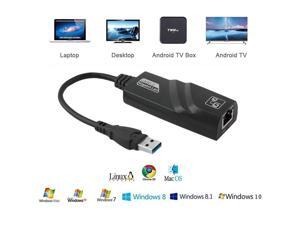 USB to Ethernet Adapter,USB3.0 Network Adapter (and Cat 6 Ethernet Cable 6ft),ESTONE 10/100/1000 RJ45 LAN Wired Adapter for Dell HP Labtop, MacBook, Windows 10, 8.1, Mac OS USB to Ethernet Adapter,USB3.0 Network Adapter (and Cat 6 Ethernet Cable 6ft),ESTONE 10/100/1000 RJ45 LAN Wired Adapter for Dell HP Labtop, MacBook, Windows 10, 8.1, Mac OS