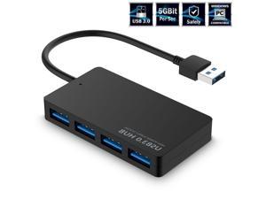 ESTONE USB Data Hub with 4-Port USB3.0 HUB - Black
