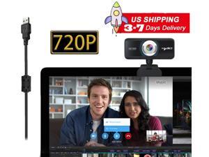 US inventory 720p HD Webcam S90, USB Desktop Laptop Camera, Mini Plug and Play Video Calling Computer Camera, Built-in Mic, Flexible Rotatable Clip