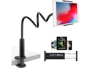 Gooseneck Tablet Stand, Tablet Mount Holder Compatible with Smartphones/Tablets/ Switch 4.7"-10.5", Overall Length 31inch,Black Gooseneck Tablet Stand, Tablet Mount Holder Compatible with Smartphones/Tablets/ Switch 4.7"-10.5", Overall Length 31inch,Black