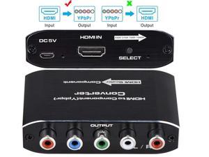 HDMI to YPbPr Converter ESTONE HDMI to 1080P YPbPr 5RCA RGB  RL Video Audio Adapter Support Apple TV PS5 Roku Xbox Fire Stick DVD Players to HDTV and Projector