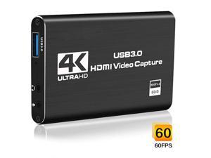 4K Audio Video Capture Card, USB 3.0 HDMI Video Capture Device