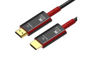 8K HDMI 21 Fiber Optic Cable 16Feet 4K 120Hz 8K 60Hz 48Gbps Dynamic HDR10  eARCHDCP 23 Compatible with RTX 3080 3090 Xbox Series X PS5 LG C9 Samsung Q90T TCL Sony BlackRed