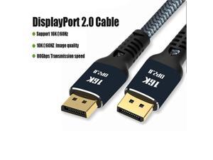 VESA Certified 2.0 16K DisplayPort Cable 3.3FT/1M, ESTONE DP Cable (16K@60Hz, 8K@60Hz, 4K@165Hz) HBR3 Support 80Gbps, HDCP2.2/2.3, HDR10 FreeSync G-Sync for Gaming Monitor 3090 Graphics PC