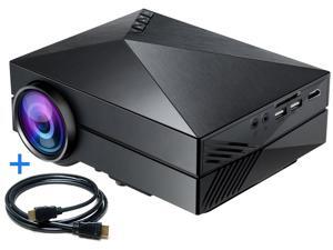 ESTOME Full Color 130" Portable LED Pico Smart Mini Projector with HDMI cable 1000 lumens, for Home Entertainment, Party and Games, Free Gift HDMI Cable- Black ESTOME Full Color 130" Portable LED Pico Smart Mini Projector with HDMI cable 1000 lumens, for Home Entertainment, Party and Games, Free Gift HDMI Cable- Black
