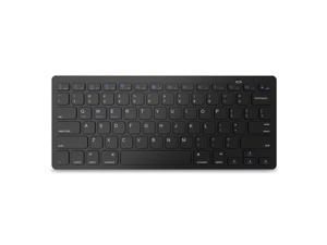 ESTONE Bluetooth 3.0 Ultra Slim Wireless Rechargable Keyboard With Stainless Stand Cover For iOS/Android and Windows PC/Laptop/Notebook/MacBook/Samsung Galaxy Tablet/iPhone/iPad/Microsoft Surface