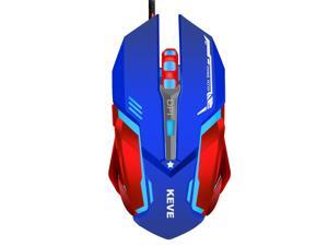 ESTONE Gaming Mouse for PC Games Mouse LED RGB Wired Gaming Mouse 3200 DPI High-Precision Laser Computer Gaming Mouse with 6 Buttons (Blue+Red) ESTONE Gaming Mouse for PC Games Mouse LED RGB Wired Gaming Mouse 3200 DPI High-Precision Laser Computer Gaming Mouse with 6 Buttons (Blue+Red)