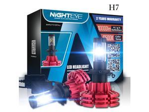 NOVSIGHT H7 60W LED Headlight Conversion Kit LUMILEDS ZES LED Chip Bulbs 10000LM(5000LMx2) 6500K Cool White 2 Year Warranty