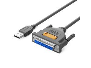 ESTONE USB To DB25 Parallel Printer Adapter Cable, Male to Female Connector IEEE 1284 Converter-1meter/3.3ft
