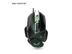 ZERODATE Gaming Mouse Wired (3200 DPI) (Programmable) (Breathing Light) (Weight Tuning Set) Ergonomic Game USB Computer Mice Gamer Desktop Laptop PC Gaming Mouse with 11 Buttons, Black ZERODATE Gaming Mouse Wired (3200 DPI) (Programmable) (Breathing Light) (Weight Tuning Set) Ergonomic Game USB Computer Mice Gamer Desktop Laptop PC Gaming Mouse with 11 Buttons, Black