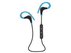 ESTONE Wireless Bluetooth Headphones Ear Hook Earphone Comfort Sport Running Noise Reduction with 3 Pairs Ear Muffs- Blue