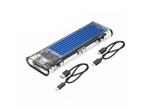 ESTONE Transparent M.2 NVME SSD Enclosure M.2 to USB 3.1 Type-C Gen 2 NVME M.2 Case for NVME SSD for Intel 660p/Samsung 970 EVO/Samsung970 Pro 2230/2242/2260/2280 PCIe NVMe M-Key SSD up to 2TB-Blue ESTONE Transparent M.2 NVME SSD Enclosure M.2 to USB 3.1 Type-C Gen 2 NVME M.2 Case for NVME SSD for Intel 660p/Samsung 970 EVO/Samsung970 Pro 2230/2242/2260/2280 PCIe NVMe M-Key SSD up to 2TB-Blue