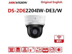 HIKVISION English Version DS-2DE2204IW-DE3/W 1080P 2MP 2.8 to 12mm , 4X Zoom Wifi Mini PTZ IP Camera wireless with IR Support EZVIZ PoE WIFI SD Card Up to 128G 30m IR CCTV Camera
