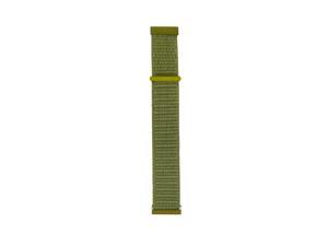 22mm Watch Band, Soft Nylon Adjustable Woven Loop Replacement Strap Wristband with Hook and Loop Fastener Adjustable Closure for Smart-Watch Sport Fitness Tracker - Green