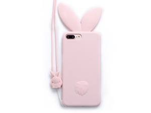 New Cute Bunny pink Rabbit Ears with rabbit strap soft Silicon phone case Back Cover For Apple iPhone 6 6s plus 7 8 plus Capa New Cute Bunny pink Rabbit Ears with rabbit strap soft Silicon phone case Back Cover For Apple iPhone 6 6s plus 7 8 plus Capa