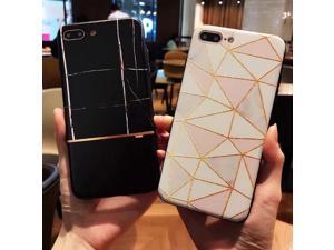 2017 Fashion Luxury Diamond lattice Marble soft silicone phone case cover For iPhone 7 8 6 6s Plus