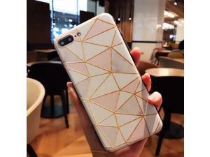 2017 Fashion Luxury Diamond lattice Marble soft silicone phone case cover For iPhone 7 8 6 6s Plus