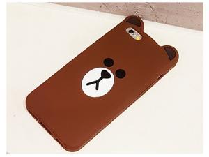 Cute Korean Cartoon Capa Case 3D Teddy Bear Coque Soft Silicon Phone Case For iPhone X 8 7 7Plus 5 5S SE 6 6S 6Plus Cover Fundas