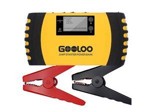 GOOLOO 1000A Peak 20800mAh Portable Car Jump Starter (Up to 8.0L Gas, 6.0L Diesel Engine) 12V Auto Battery Booster Phone Charger Power Pack Built-in LED Light and Smart Protection