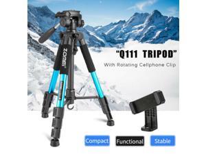 Q111 Aluminum Tripod Pan Head Stand For Cellphone Mount Nikon Canon Camera Q111 Aluminum Tripod Pan Head Stand For Cellphone Mount Nikon Canon Camera