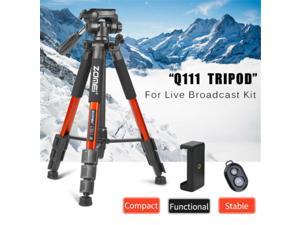 Professional Q111 Compact Pro Tripod For Cellphone Anchor Live Broadcast Professional Q111 Compact Pro Tripod For Cellphone Anchor Live Broadcast