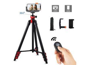 52" Professional Portable Tripod Stand + Holder Mount For Cellphone Ring Light 52" Professional Portable Tripod Stand + Holder Mount For Cellphone Ring Light
