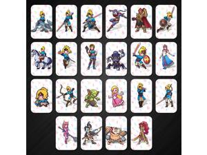 22Pcs Zelda Amiibo NFC TAG Card with BOTW SSB Link 20 Heart Wolf 4 Champions Free Leather Case Holder 22Pcs Zelda Amiibo NFC TAG Card with BOTW SSB Link 20 Heart Wolf 4 Champions Free Leather Case Holder