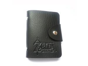 ZELDA Pattern Leather Case Card Sleeve Two-sided 24 Holders for Bank Credit Card,Business Card,NFC Card etc ZELDA Pattern Leather Case Card Sleeve Two-sided 24 Holders for Bank Credit Card,Business Card,NFC Card etc
