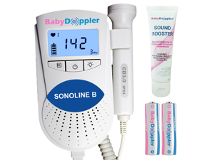 Sonoline B Fetal Doppler in Blue with 3MHz Doppler Probe - The Authentic Baby Heart Rate Monitor from Baby Doppler Sonoline B Fetal Doppler in Blue with 3MHz Doppler Probe - The Authentic Baby Heart Rate Monitor from Baby Doppler