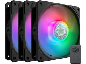 Cooler Master SickleFlow 120 V2 ARGB 120mm Square Frame Fan, Individually Customizable LEDS, Air Balance Curve Blade Design, Sealed Bearing, PWM Control for Computer Case & Liquid Radiator Cooler Master SickleFlow 120 V2 ARGB 120mm Square Frame Fan, Individually Customizable LEDS, Air Balance Curve Blade Design, Sealed Bearing, PWM Control for Computer Case & Liquid Radiator