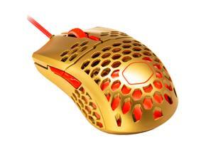 Cooler Master MM711 RGB Gaming Mouse (2020 Gold Red Limited Edition) - 60g Lightweight, Honeycomb Shell, Ultraweave Cable, Pixart 3389 16000 DPI Optical Sensor, and RGB Accents Cooler Master MM711 RGB Gaming Mouse (2020 Gold Red Limited Edition) - 60g Lightweight, Honeycomb Shell, Ultraweave Cable, Pixart 3389 16000 DPI Optical Sensor, and RGB Accents