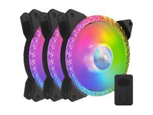 MasterFan MF120 Prismatic(3 in 1 with ARGB LED Controller)Addressable RGB 120mm Fan w/ Radiant Crystalline Lighting Effect-Crystallized Loop w/Tri-Loop ARGB Lighting, 24+6 Individually controlled LEDs MasterFan MF120 Prismatic(3 in 1 with ARGB LED Controller)Addressable RGB 120mm Fan w/ Radiant Crystalline Lighting Effect-Crystallized Loop w/Tri-Loop ARGB Lighting, 24+6 Individually controlled LEDs