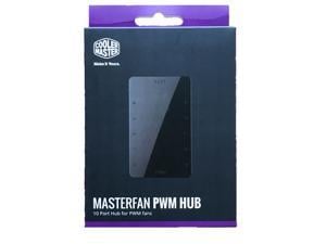 Cooler Master MasterFan PWM Hub - Supports up to 10 Fans (3-pin or 4-pin), Occupying only One 4-pin Motherboard Header (System Fan or CPU Fan)