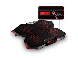 TopMate 15.6 - 17.3-Inch Gaming Laptop Cooler Cooling Pad, Five Quite Fans and LCD Touch Screen,2400RPM Strong Wind Alien Style Designed for Gamers and Office TopMate 15.6 - 17.3-Inch Gaming Laptop Cooler Cooling Pad, Five Quite Fans and LCD Touch Screen,2400RPM Strong Wind Alien Style Designed for Gamers and Office